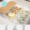 Martha Stewart Brody Clear Plastic Storage Organizer Bins W/ Light Natural Paulownia Wood Lid, Med 7.5in x 3in, 3PK BE-PB4516-3WD-CL-NT-MS - alternate 7